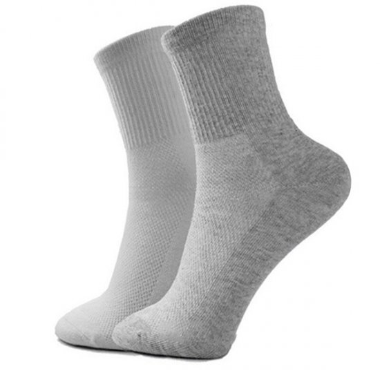 1 Pcs Mesh Breathable Short Low Cut Ankle for Men's Socks - Grey - Click Image to Close