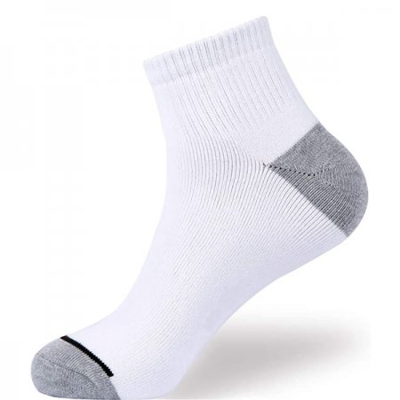 1 Pcs Men's Cotton Moisture Wicking Extra Low Cut Socks - White