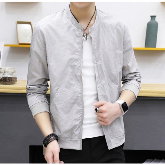 Men's Casual Male Thin Outwear Breathable Jackets Clothing - Click Image to Close