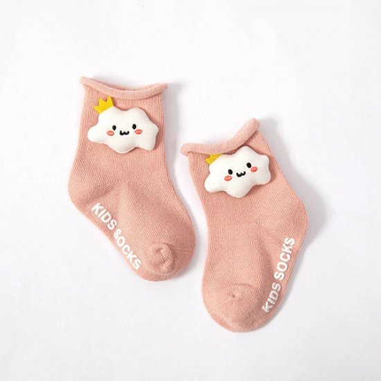 1 Pcs Children's Socks Cute Cartoon Dolls Baby Socks - Clouds - Click Image to Close